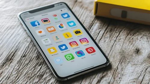 Mobile Apps Displayed on Smartphone