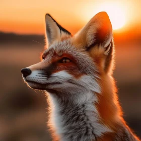 Fox in Golden Light