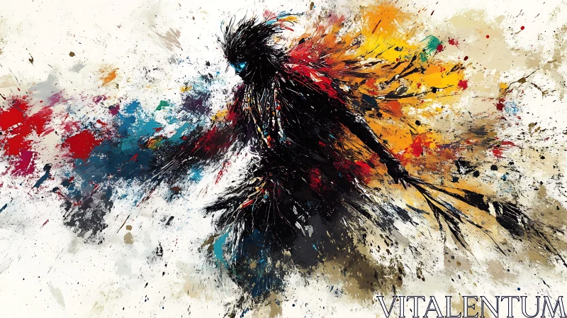 AI ART Colorful Abstract Figure Art