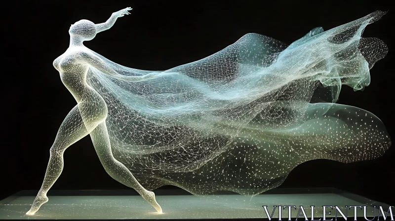 Ethereal Abstract Dancer AI Image