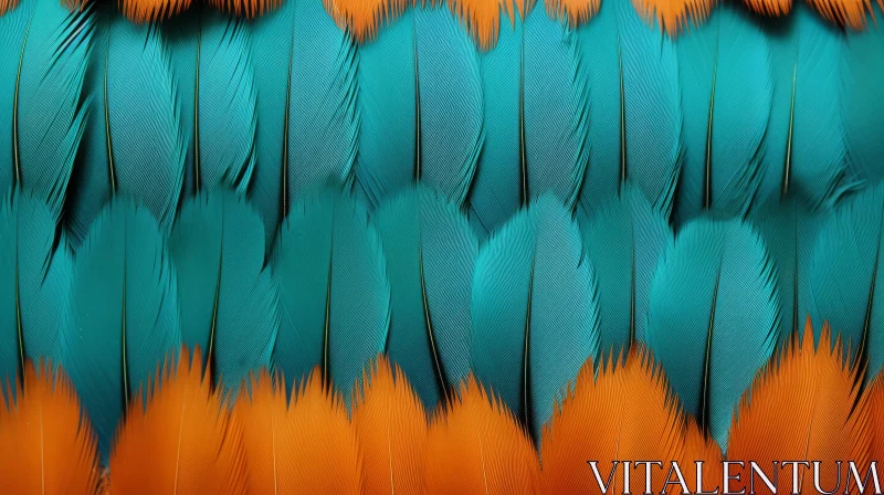 Multilayered Parrot Feathers: A Celebration of Nature's Colors AI Image
