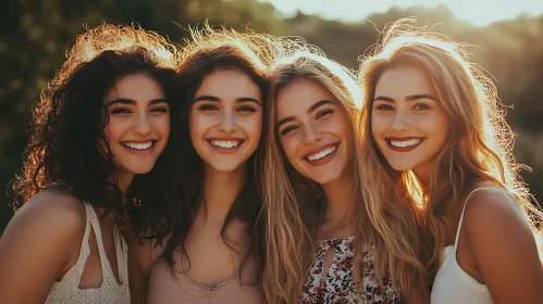 Group of Friends Smiling Portrait