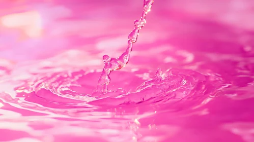 Vibrant Pink Liquid Motion