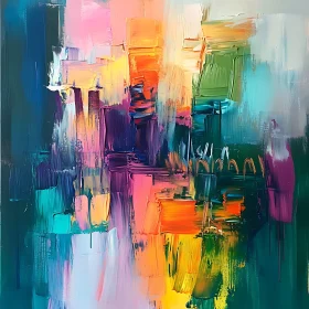 Colorful Abstract Brushwork