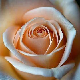 Peach-Colored Rose Close-Up