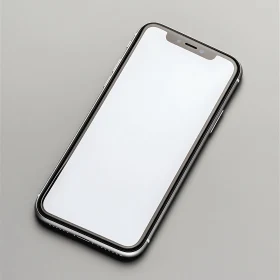 Modern Mobile Phone with Empty Screen