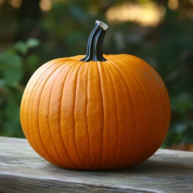 Vibrant Autumn Pumpkin Outdoors