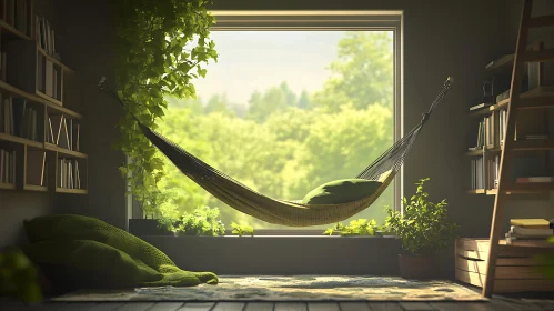 Hammock Relaxation with Greenery