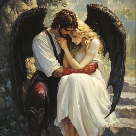 Emotional Angelic Embrace