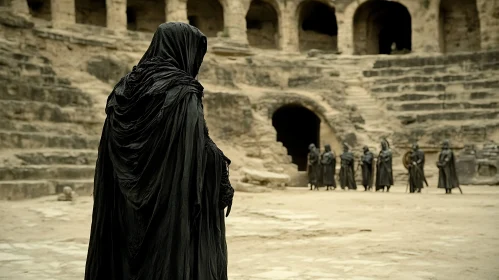 Cloaked Figure in the Arena