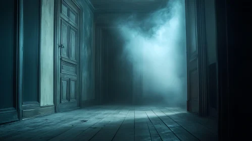 Foggy Room with Open Doors