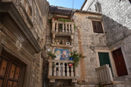 Historic Stone Architecture in a Mediterranean Alley