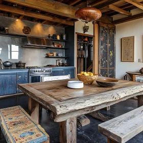 Warm and Inviting Rustic Kitchen Interior