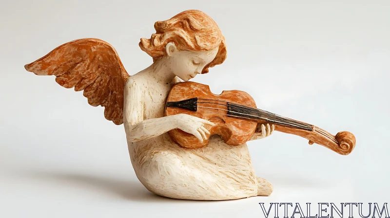 Angel with Violin AI Image