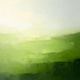 Gentle Green Abstract Art