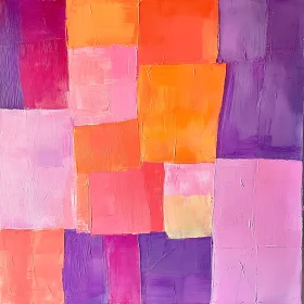 Colorful Geometric Abstract Painting