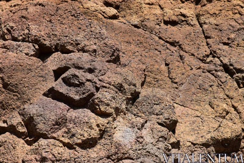 Rugged Brown Rock Surface Free Stock Photo