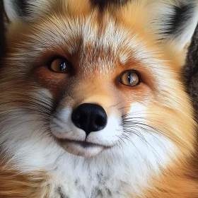 Detailed Fox Face