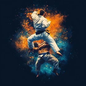 Two Fighters in a Duel