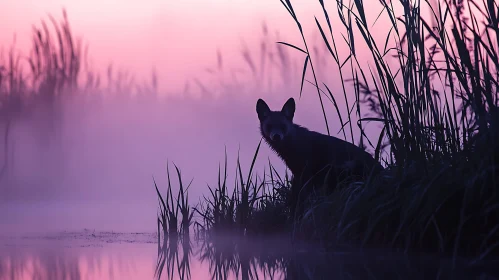 Fox at Dusk