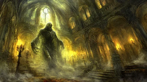 Spectral Apparition in Gothic Setting