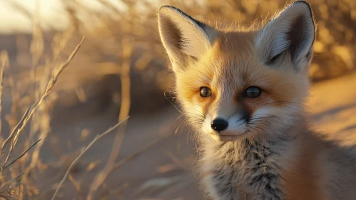 Fox Kit Gaze