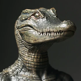Detailed Alligator Head Study