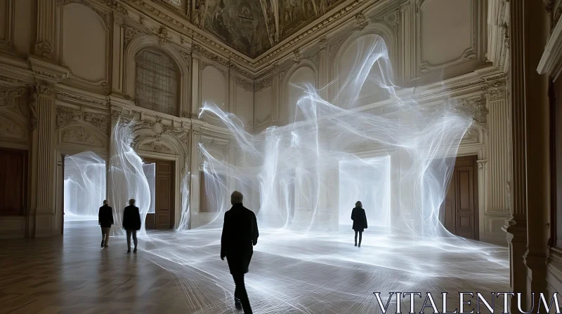 AI ART Hall with Light Installation