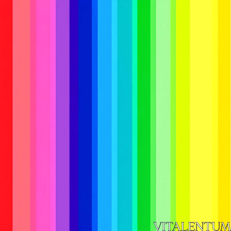 Rainbow Stripes: A Colorful Abstraction AI Image