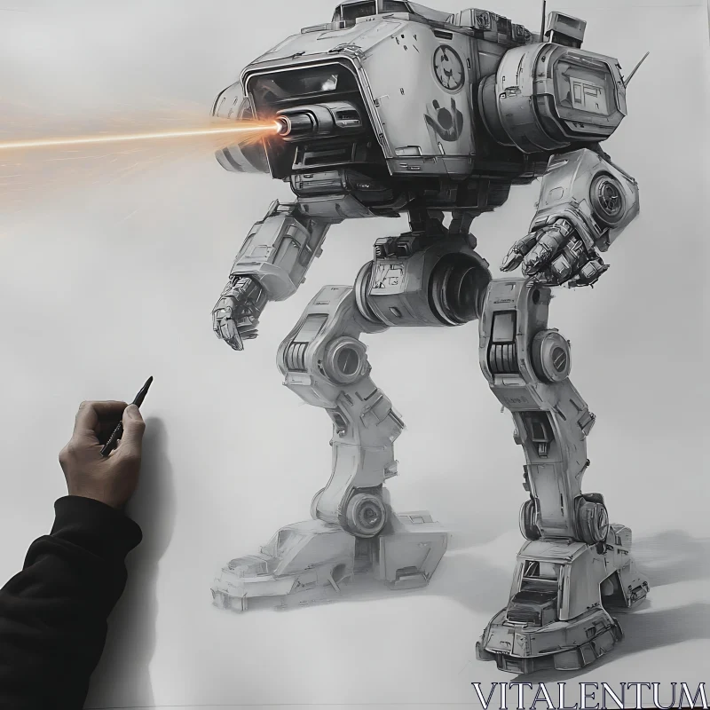 AI ART Robot Drawing with Pen