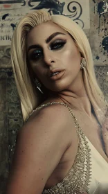 Glamorous Lady Gaga Portrait