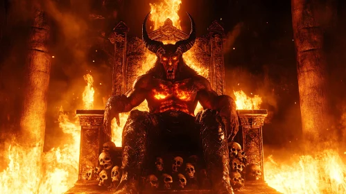 Demon on Throne in Hellfire