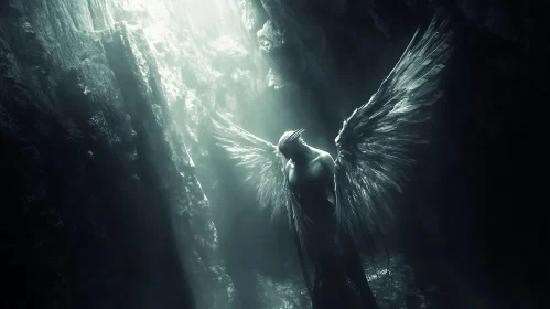 Winged Figure in Cave of Light