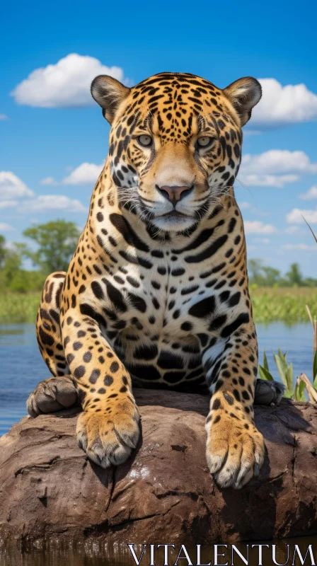 Majestic Jaguar in Nature - Captivating Wildlife Photography AI Image
