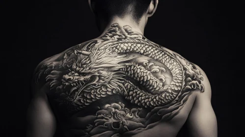 Fierce Dragon Tattoo on Back