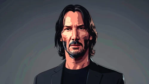 Digital Art of Keanu Reeves