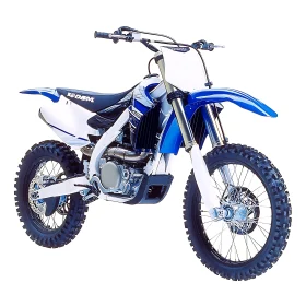 Off-Road Motorcycle on White Background