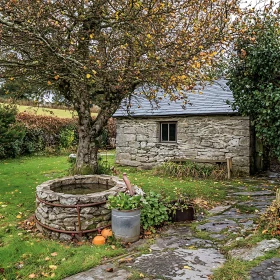 Autumn Garden Stone House