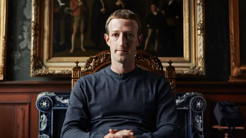 Mark Zuckerberg in Historic Setting