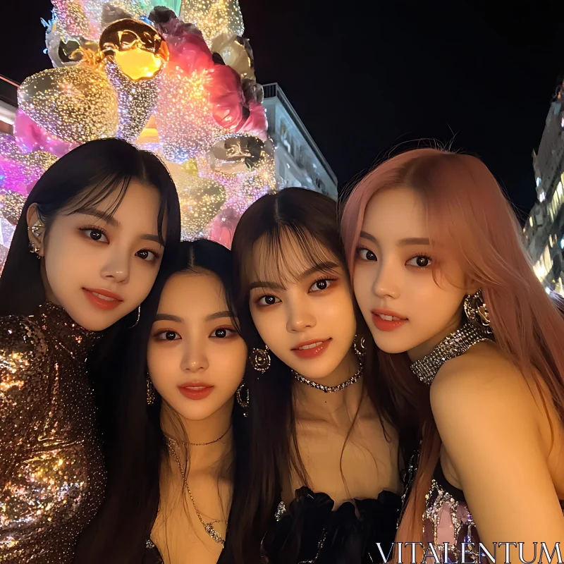 Four Friends Celebrate in Style