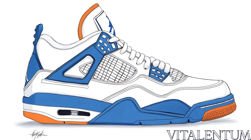 Modern Sneaker Design Illustration