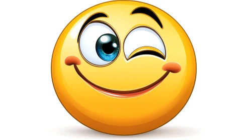 Winking Smiley Face Emoji
