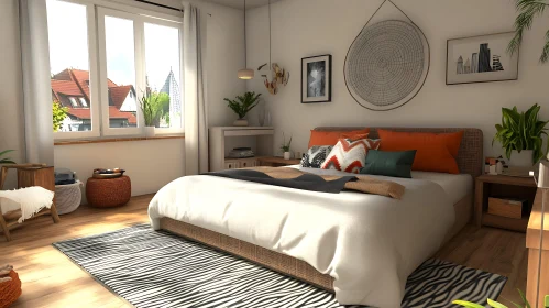 Cozy Bedroom Design with Natural Accents