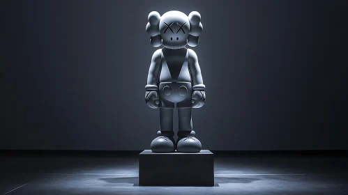 Abstract Toy Art: Monochrome Sculpture