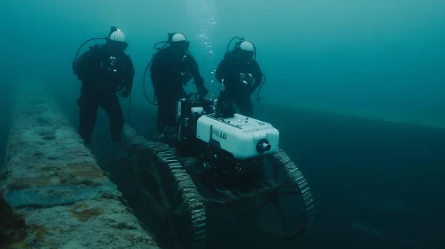 Deep Sea Divers with Submersible Technology