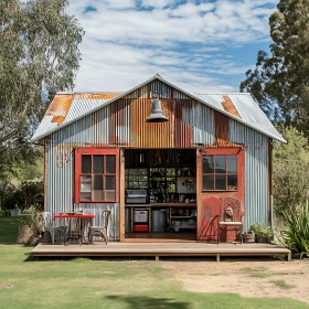 Quaint Metal Building in Rural Setting