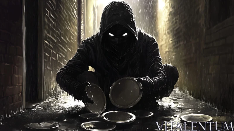 Rainy Alley Beggar