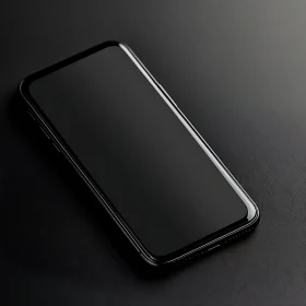 Minimalist Black Smartphone Still Life