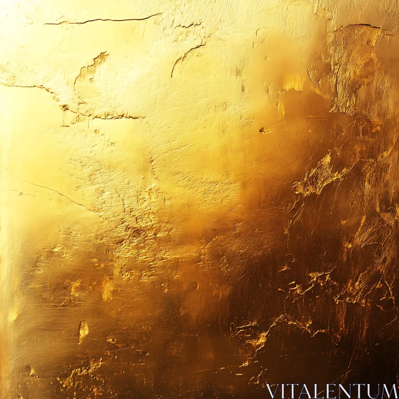 Metallic Gold Surface in Abstract Art