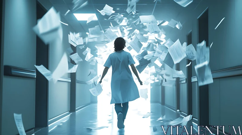 Hallway Paperwork Chaos